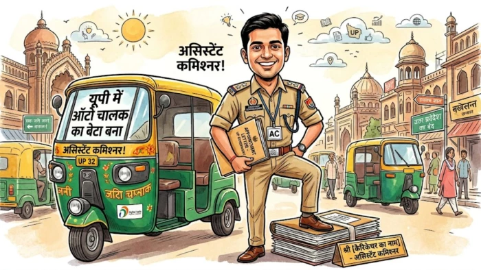 यूपी में ऑटो चालक का बेटा बना असिस्टेंट कमिश्नर, मिठाई विक्रेता के बेटे को मिला डिप्टी एसपी का पद
