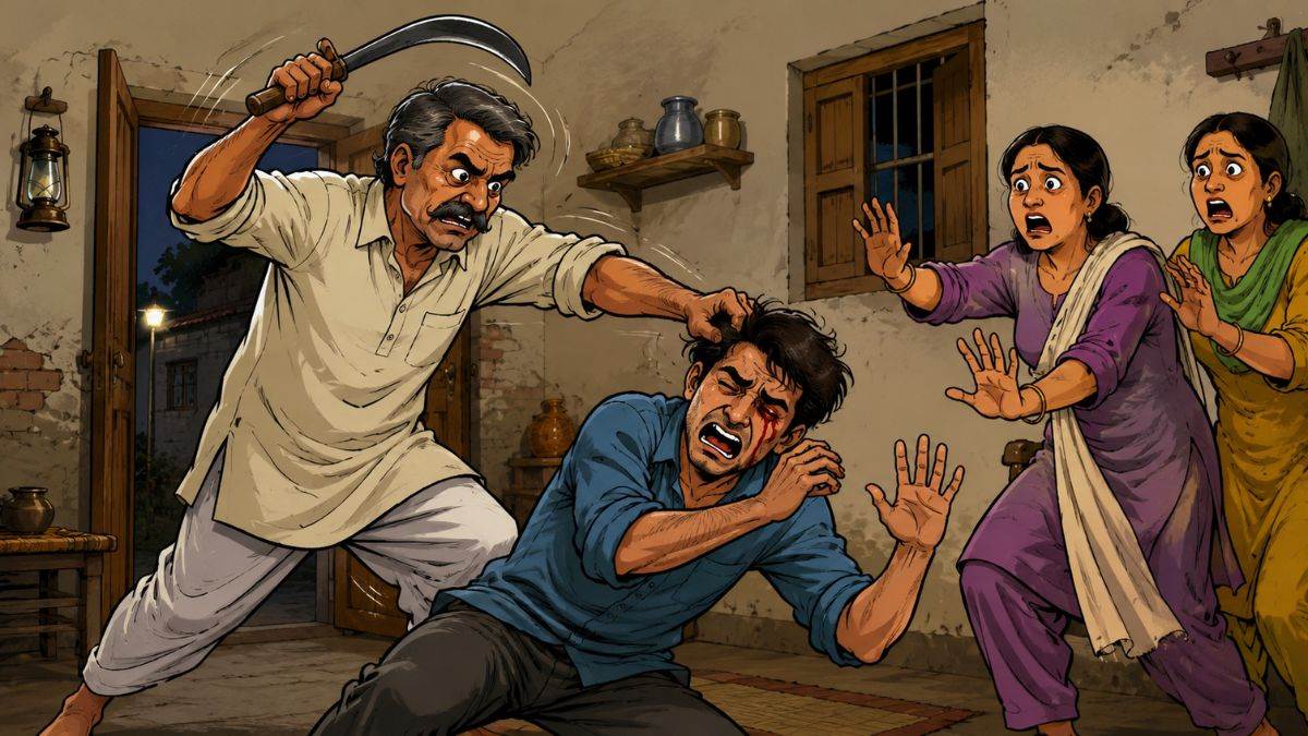 सागर में शराबी पिता ने कतरना मारकर इकलौते बेटे की आंख फोड़ी, बहनों ने पहुंचाया अस्पताल