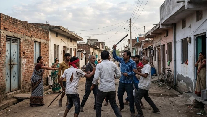 भोपाल में पड़ोसी परिवारों में खूनी बलवा... तलवार, लाठी-डंडों से हमला, एक युवक गंभीर, तीन महिलाएं घायल