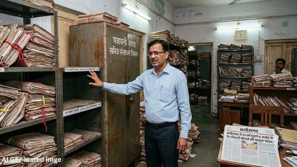छत्तीसगढ़ में 10 वर्ष पुराने छह करोड़ रुपये के रेत रायल्टी घोटाले की फाइल गायब