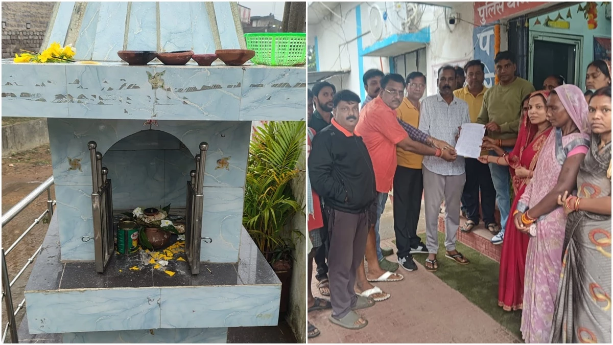 रायगढ़ में श्रीराम मंदिर में तोड़फोड़ कर मूर्तियां नाली में फेंकीं, श्रद्धालुओं में भड़का आक्रोश