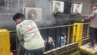 बिलासपुर के राजेंद्र नगर चौक इलाके की दुकान में लगी आग, दुकानदारों ने खुद ही फैलने से रोकी