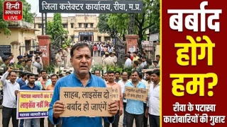 कलेक्ट्रेट पहुंचे रीवा के पटाखा कारोबारी, बोले- साहब लाइसेंस दो नहीं तो हम बर्बाद हो जाएंगे