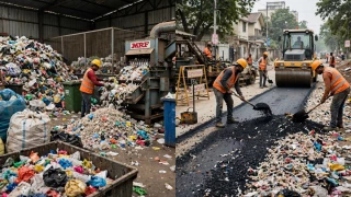 छत्तीसगढ़ में कचरे की पॉलीथिन से बनेंगी सड़कें, नगर निगम करेंगे ठेकेदारों से कॉन्ट्रैक्ट
