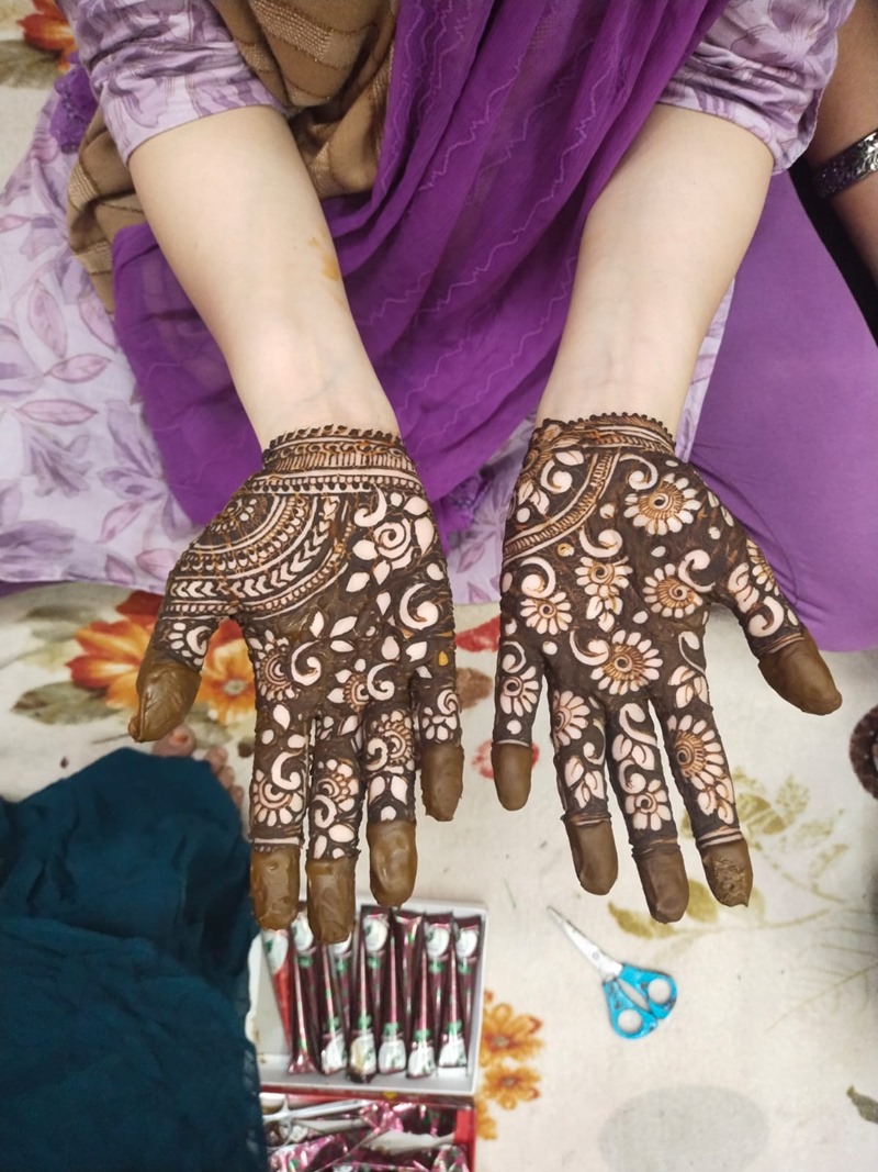 Dipawali Special Mehndi Design |diwali Special Mehndi Design|mehndi designs  |how to draw full bride - YouTube
