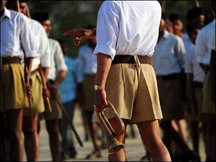 Karnataka RSS workers start chaddi campaign in response to Congress  move of burning khaki shorts